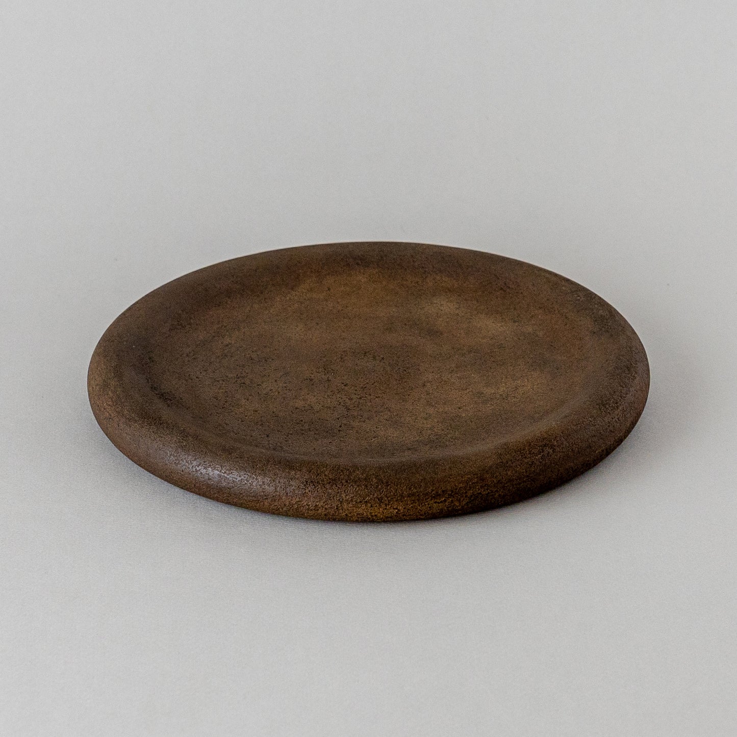 錆漆 8寸プレート 黒 #2