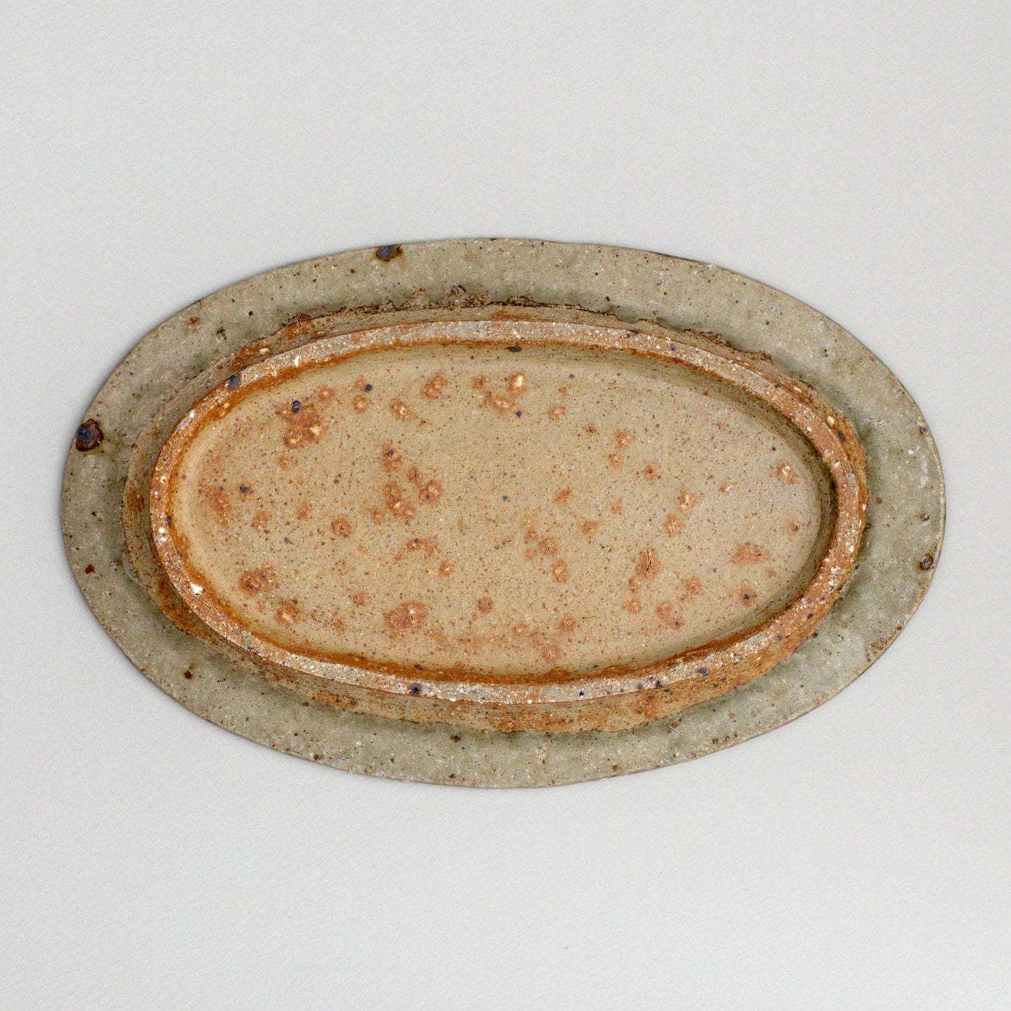 オーバル皿 大 青磁釉 #10