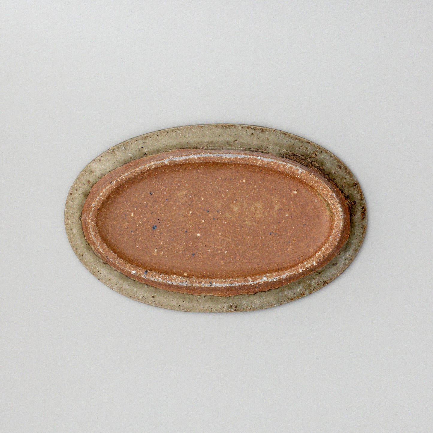 オーバル皿 中 青磁釉 #13