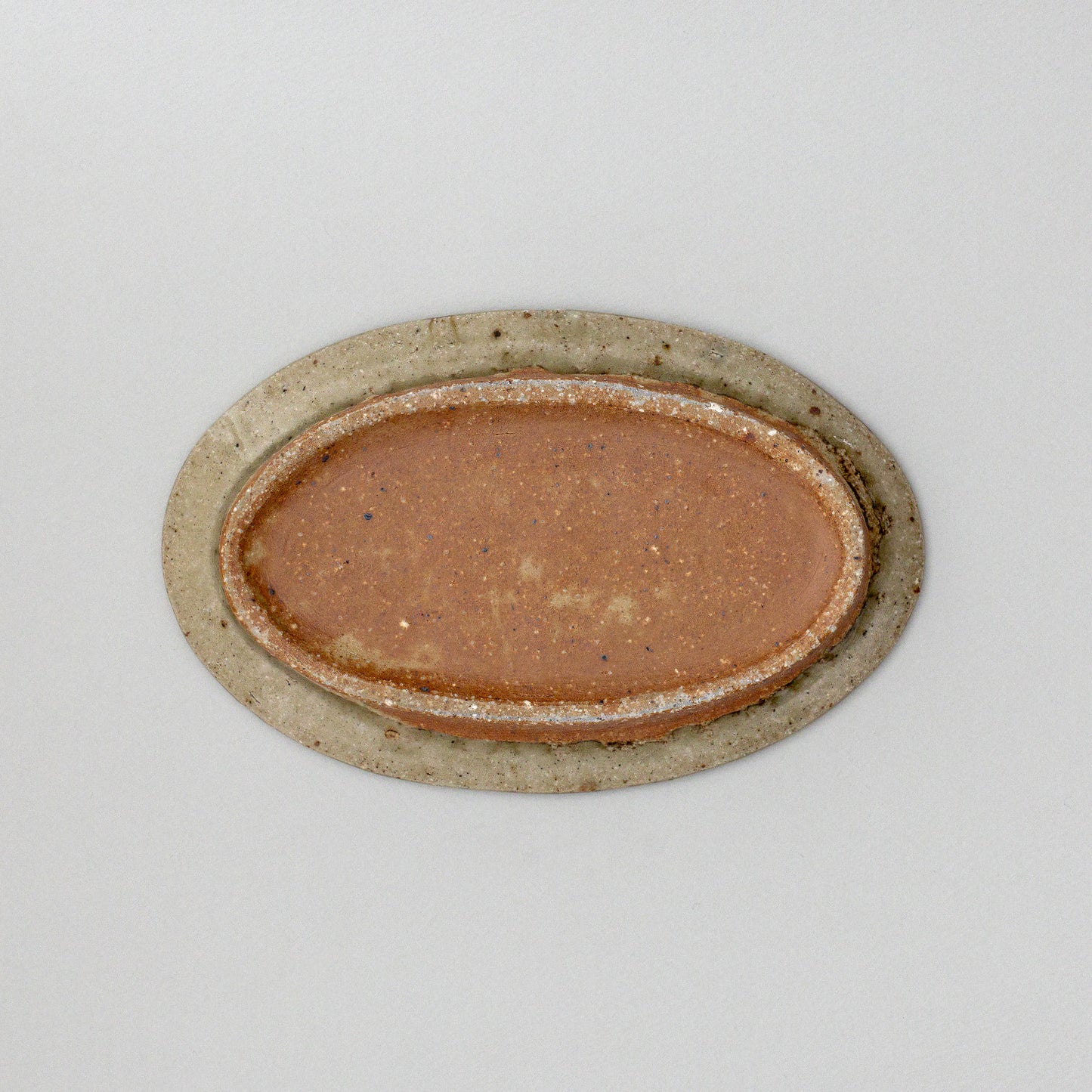 オーバル皿 中 青磁釉 #17