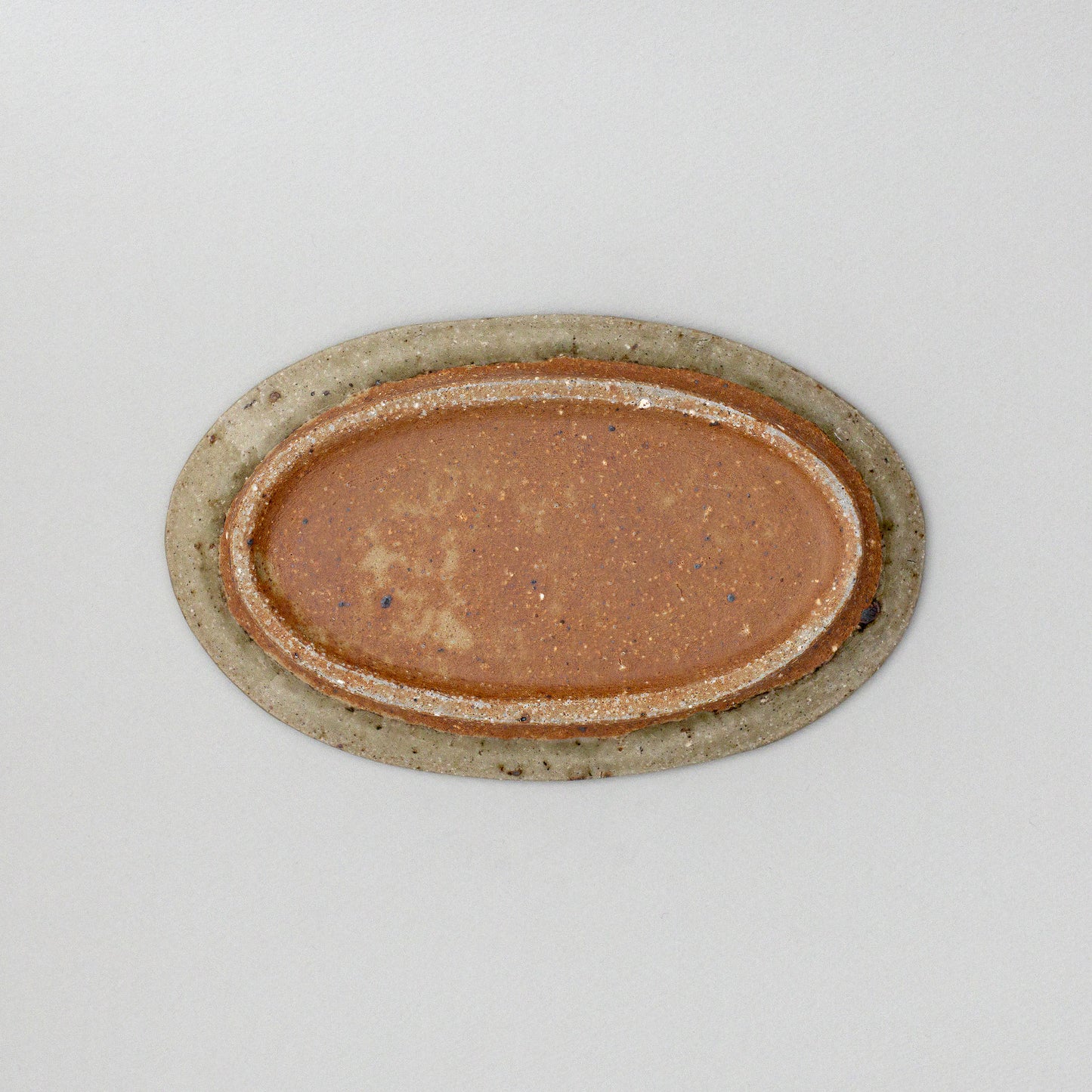 オーバル皿 中 青磁釉 #19