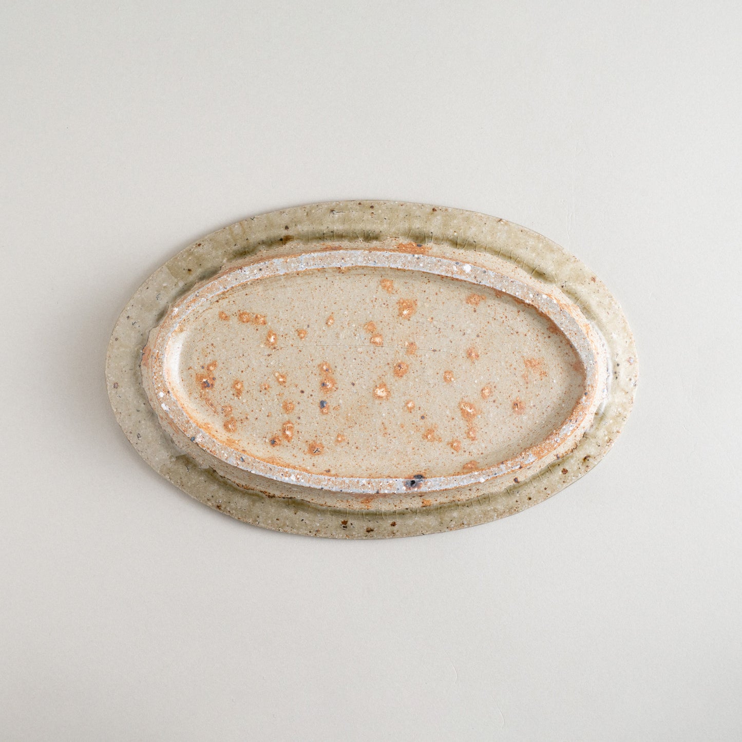 オーバル皿 小 灰釉 #5
