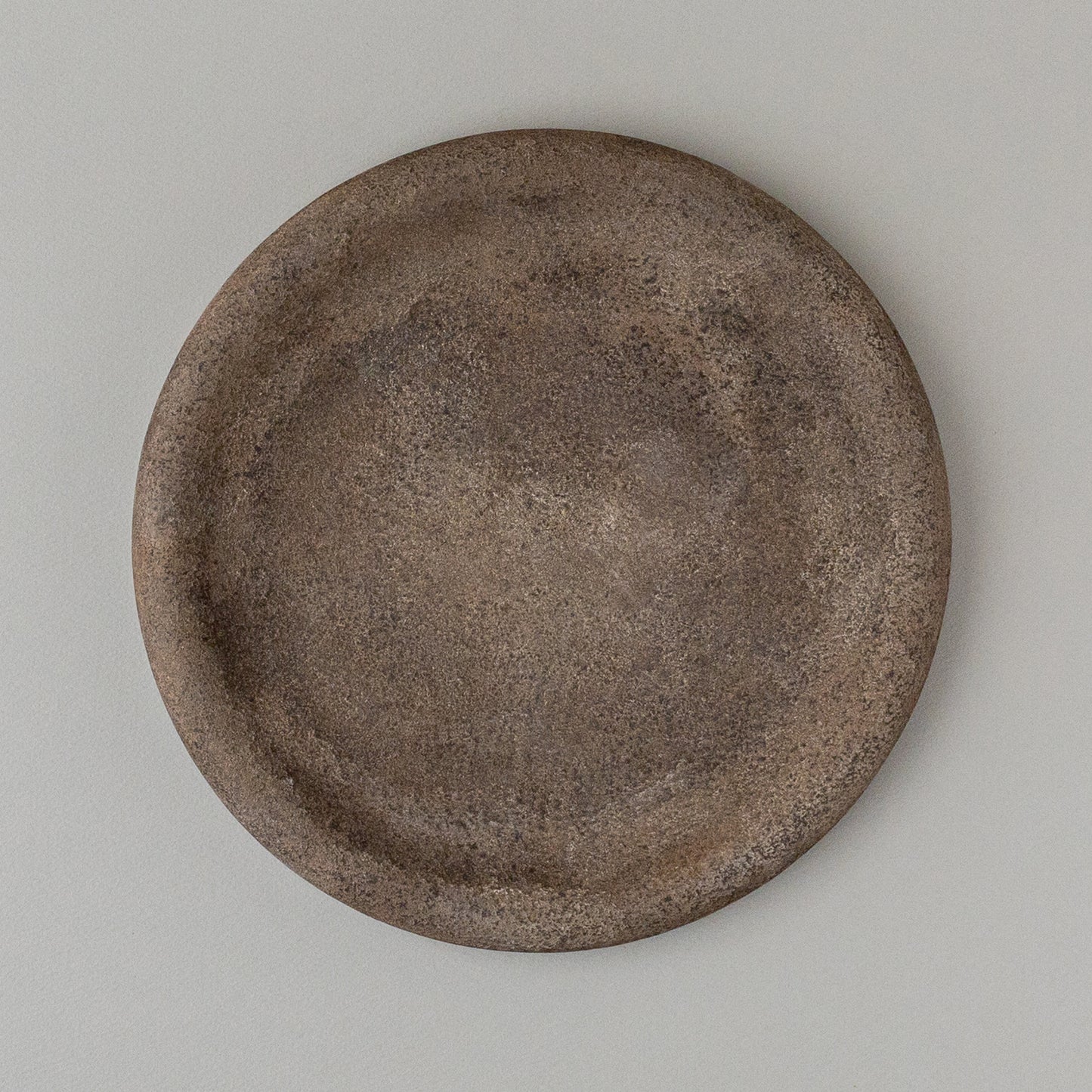 錆漆 8寸プレート 白 #2