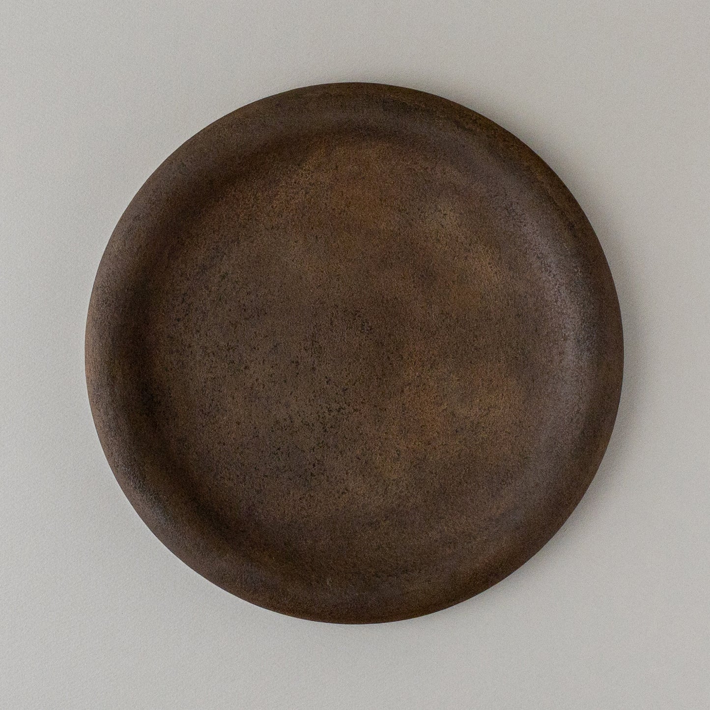 錆漆 8寸プレート 黒 #2