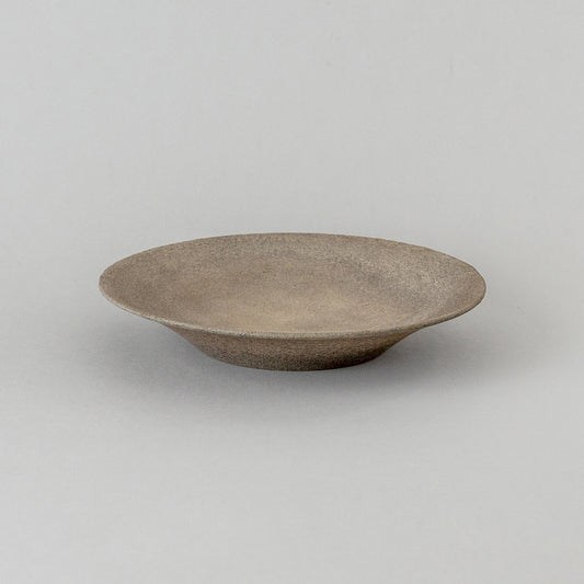 錆漆 7寸深皿 白 #2