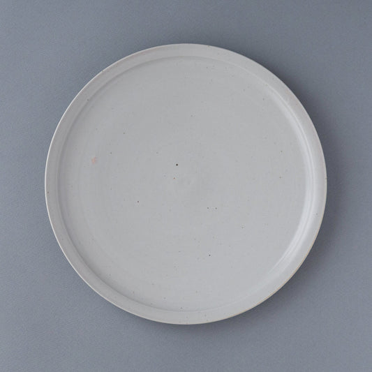 白磁リム平皿 8寸