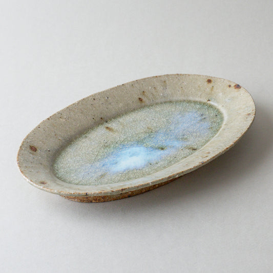 オーバル皿 大 青磁釉 #10