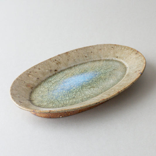 オーバル皿 大 青磁釉 #11
