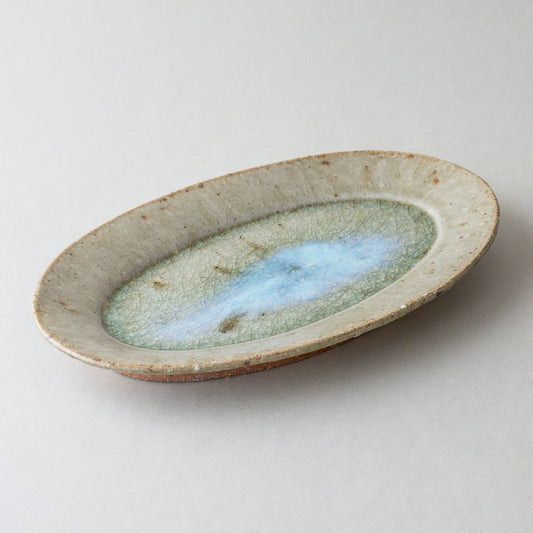 オーバル皿 大 青磁釉 #18