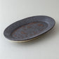 オーバル皿 大 黒釉 #1