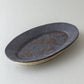オーバル皿 大 黒釉 #2