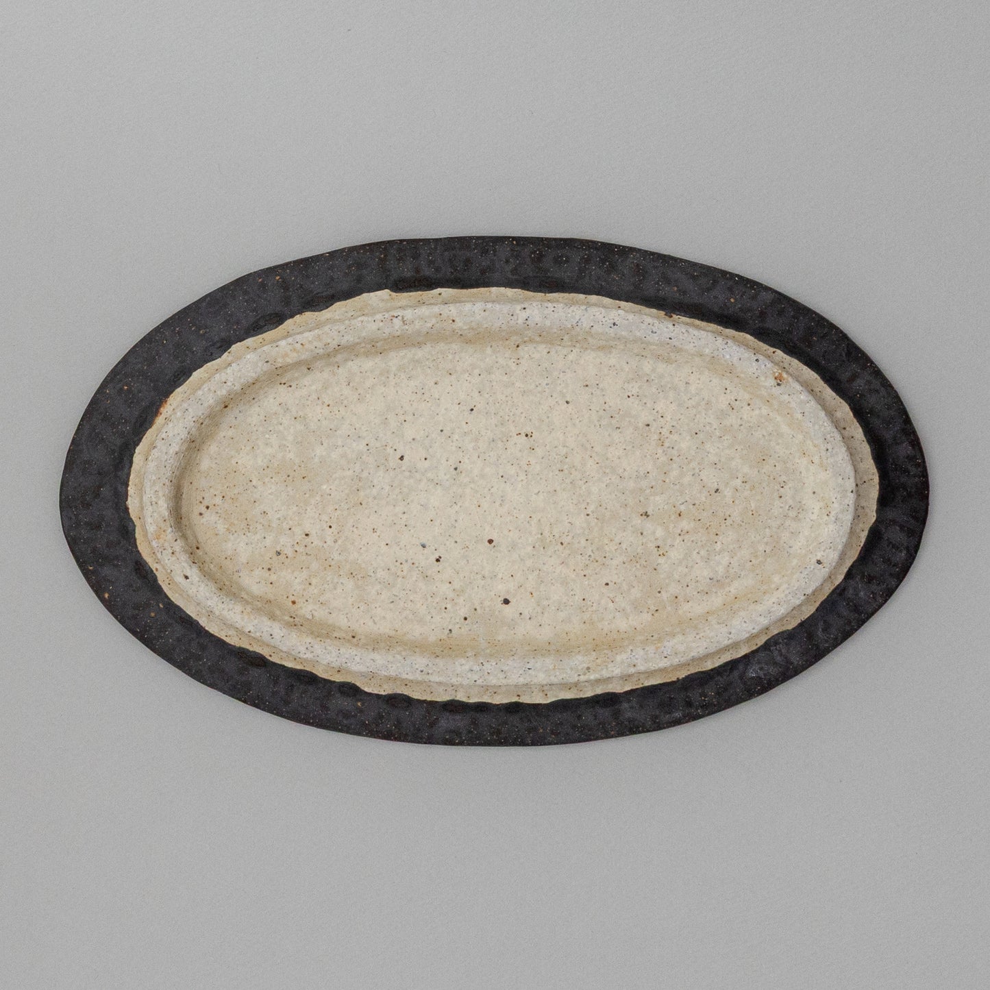 オーバル皿 大 黒釉 #6