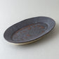 オーバル皿 大 黒釉 #8