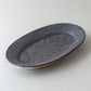 オーバル皿 大 黒釉 #9