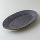 オーバル皿 大 黒釉 #10