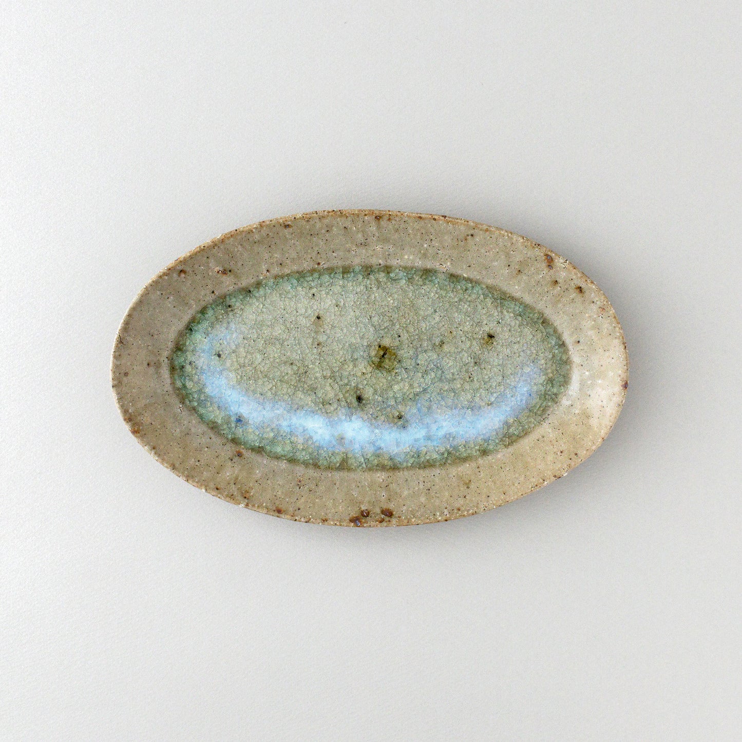 オーバル皿 中 青磁釉 #12