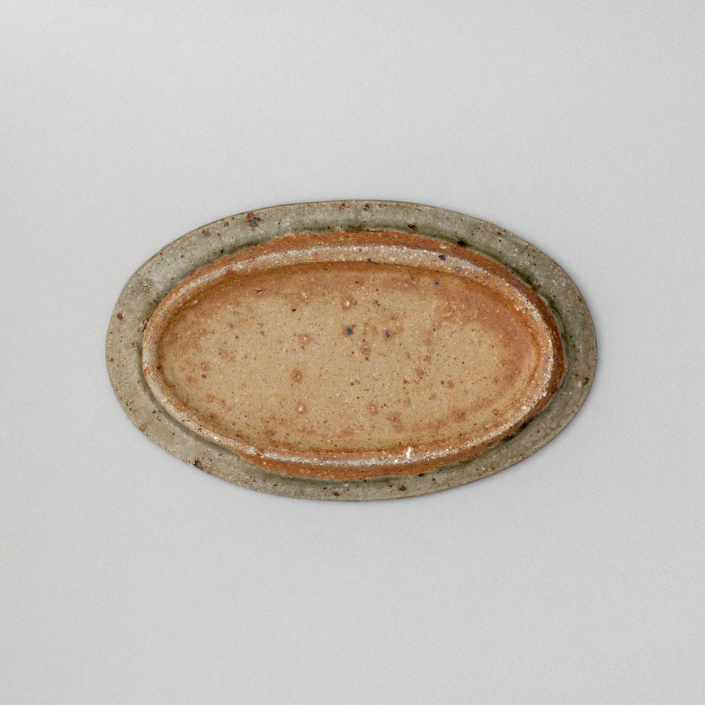 オーバル皿 中 青磁釉 #12