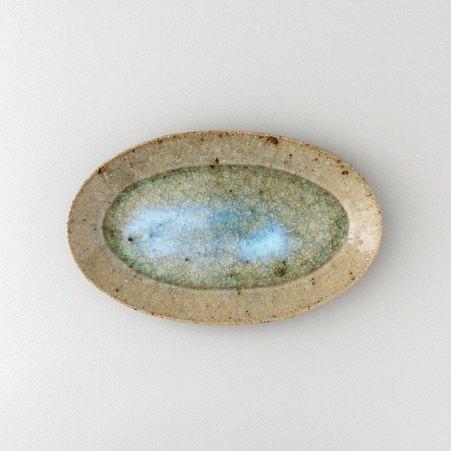 オーバル皿 中 青磁釉 #14