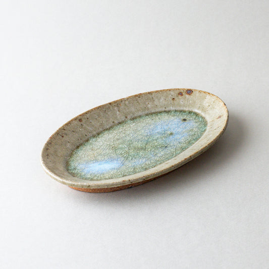 オーバル皿 中 青磁釉 #15