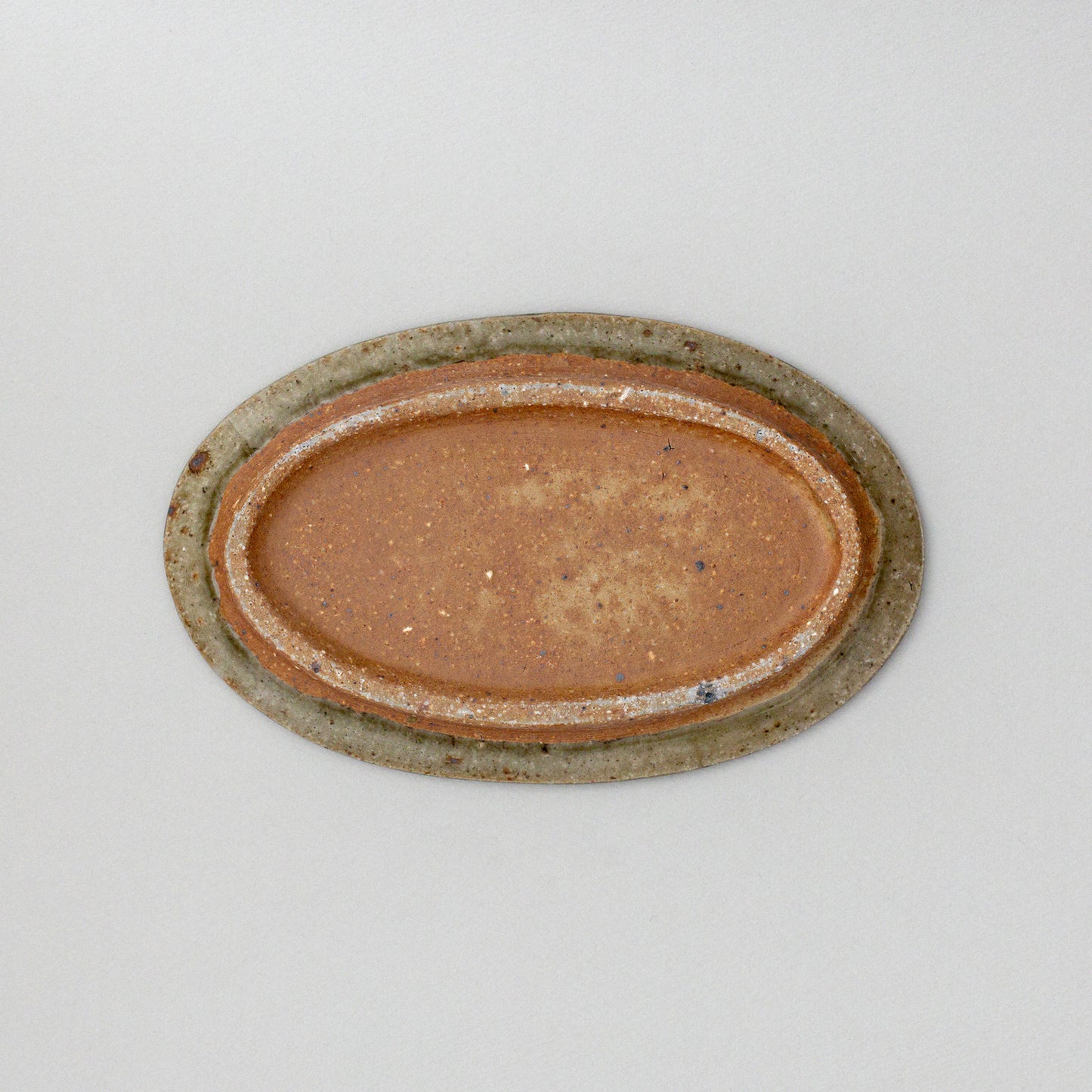 オーバル皿 中 青磁釉 #15