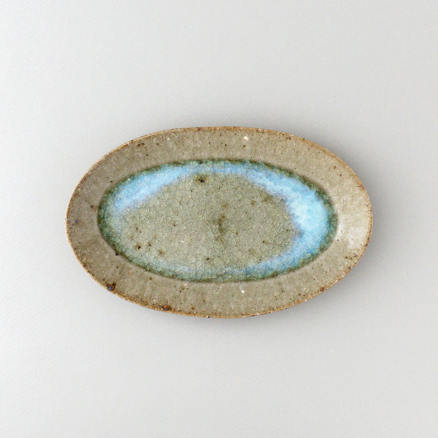 オーバル皿 中 青磁釉 #16