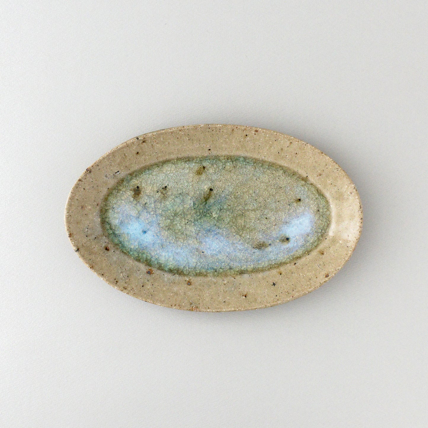 オーバル皿 中 青磁釉 #17
