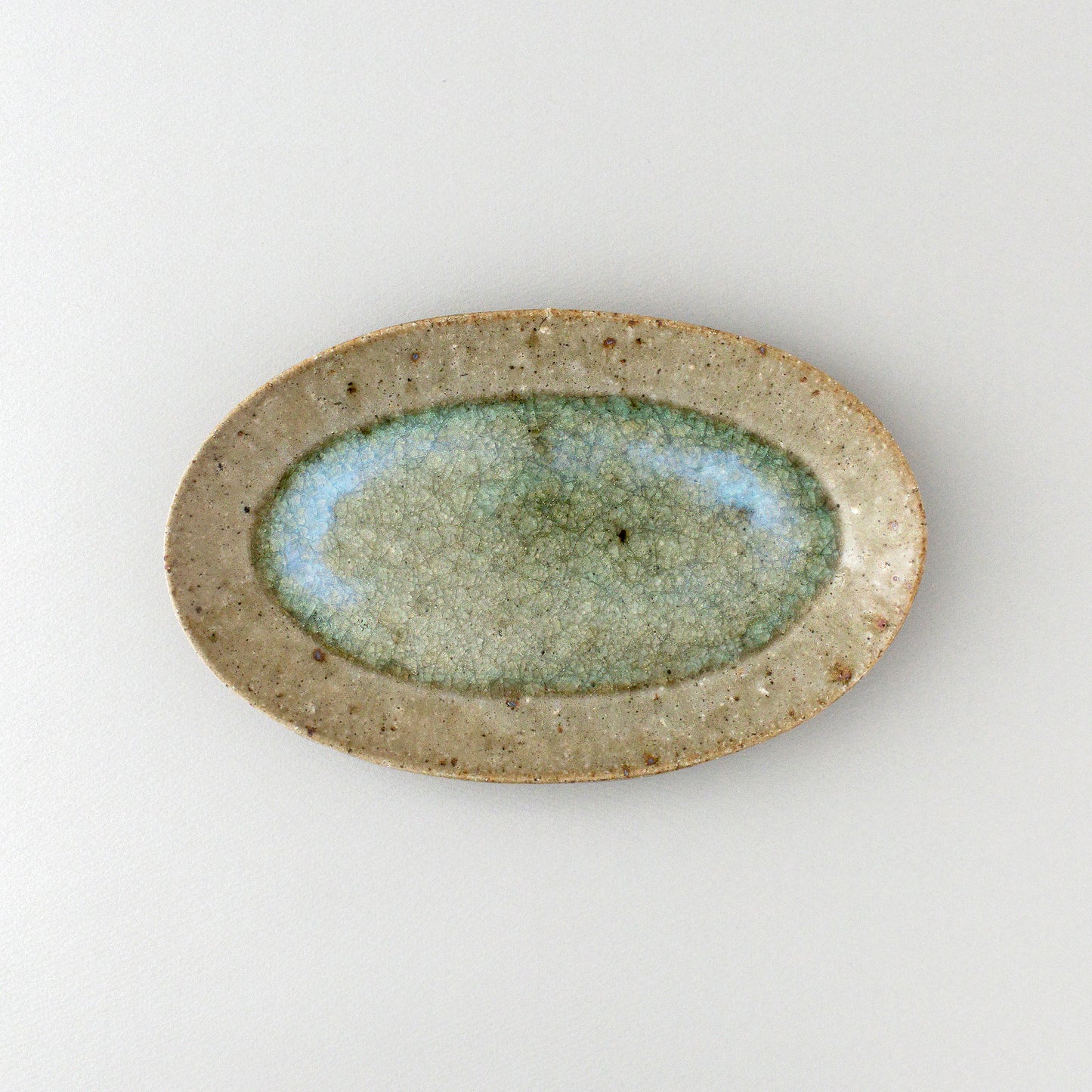 オーバル皿 中 青磁釉 #18