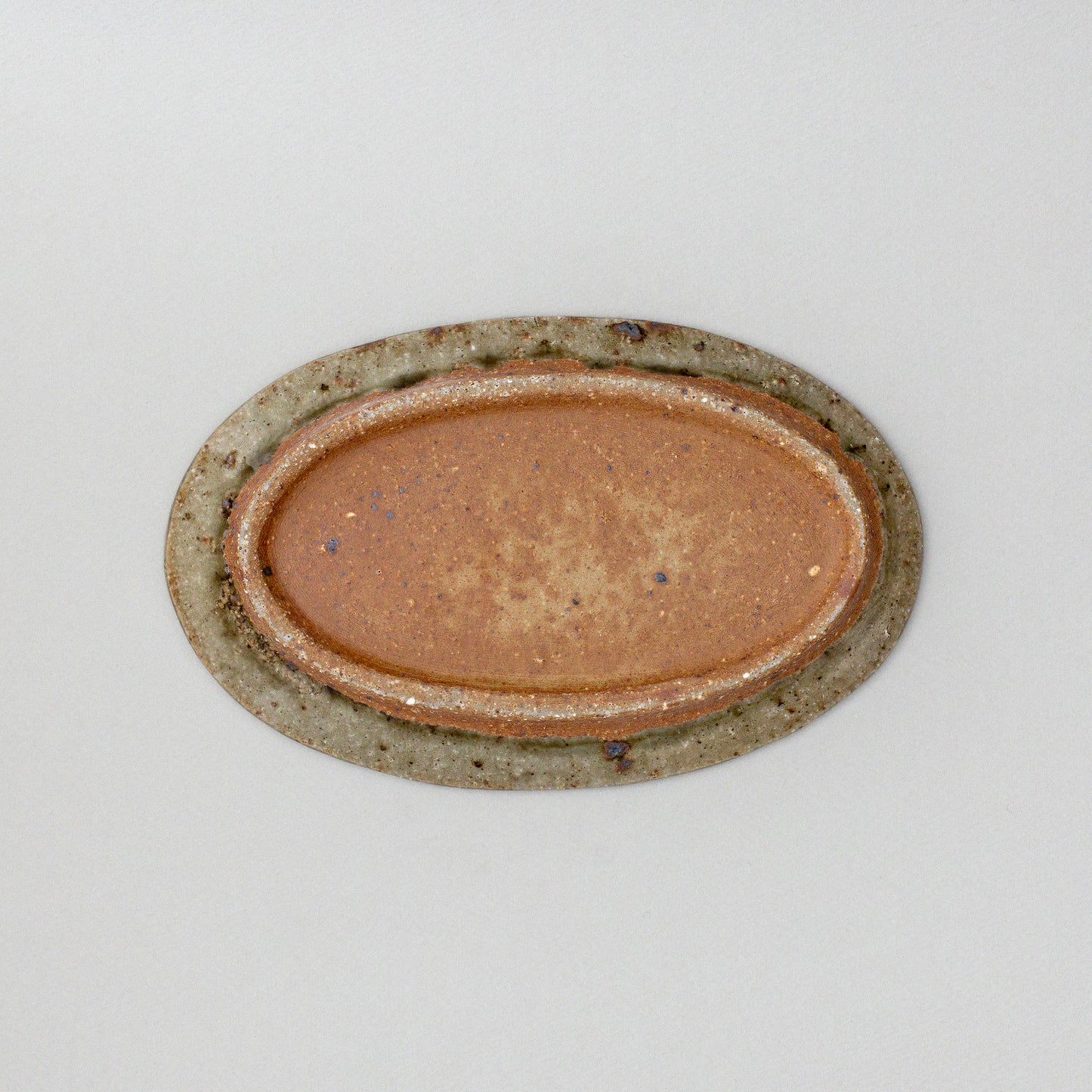 オーバル皿 中 青磁釉 #18