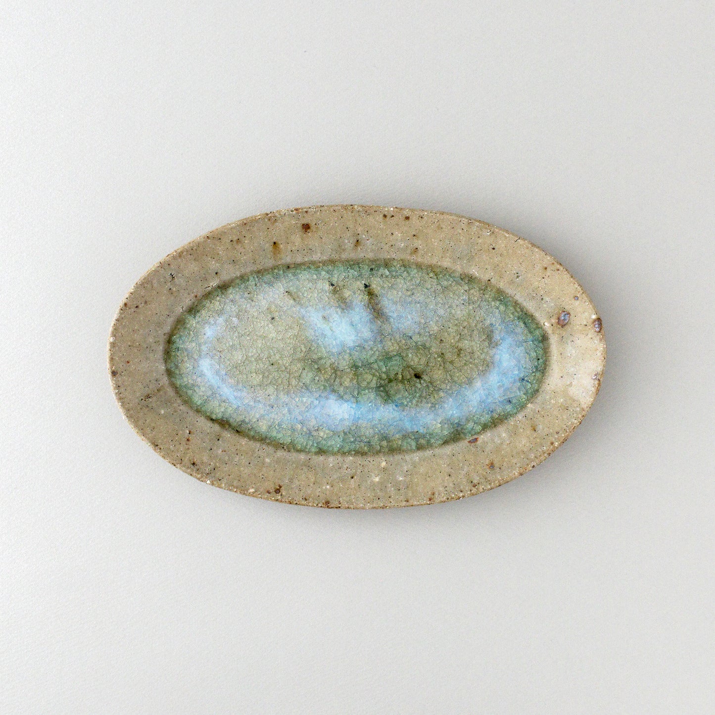 オーバル皿 中 青磁釉 #19