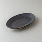 オーバル皿 中 黒釉 #1