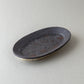 オーバル皿 中 黒釉 #2