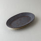 オーバル皿 中 黒釉 #3