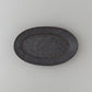 オーバル皿 中 黒釉 #3