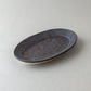 オーバル皿 中 黒釉 #7