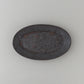 オーバル皿 中 黒釉 #7
