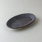 オーバル皿 中 黒釉 #8