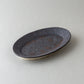 オーバル皿 中 黒釉 #9
