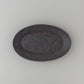 オーバル皿 中 黒釉 #9