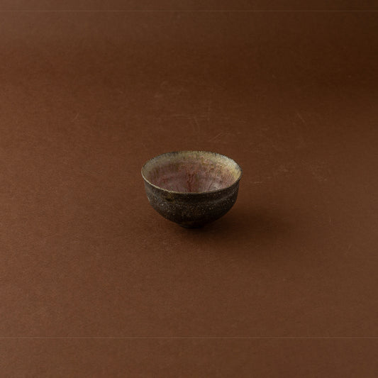 杯 ゆがみ 黒灰薄紅 #1